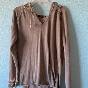 Gray pullover hoodie